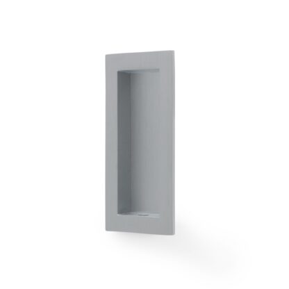 Alexander & Wilks AW911-100-SC Rectangular Flush Pull - 100x45mm-  Satin Chrome (LEAD TIME: 2-3 DAYS)