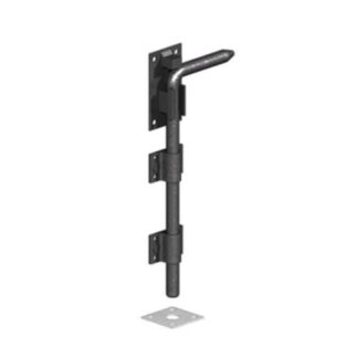 Gatemate Prem Black Garage Door Bolt (LEAD TIME: 2-3 DAYS)