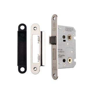EuroSpec BAE5025SN/R Easi-T Residential Bathroom Lock 65mm Radius (LEAD TIME: 2-3 DAYS)