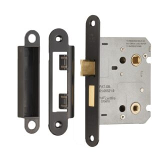 EuroSpec BAE5030MB/R Easi-T Residential Bathroom Lock 78mm  (LEAD TIME: 2-3 DAYS)