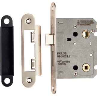 EuroSpec BAE5030SN/R Easi-T Residential Bathroom Lock 78mm Radius (LEAD TIME: 2-3 DAYS)