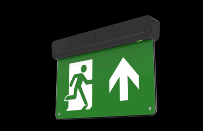 CQR BL/310/M/BK/865 LED Emergency Blade Exit Sign c/w Arrow Up Legend - Black (LEAD TIME: 2-3 DAYS) - Image 2