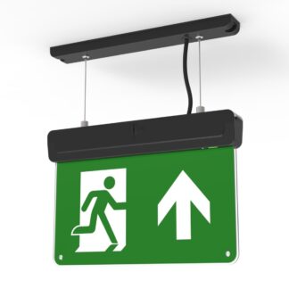 CQR BL/310/SUSKIT/BK BLACK - Suspended kit for Blade exit sign (LEAD TIME: 2-3 DAYS)
