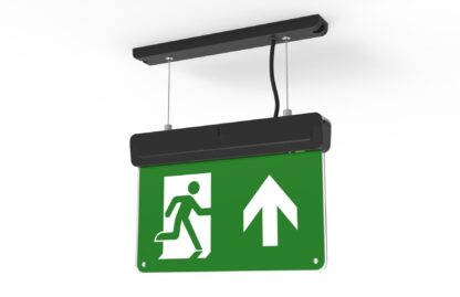 CQR BL/310/SUSKIT/BK BLACK - Suspended kit for Blade exit sign (LEAD TIME: 2-3 DAYS)