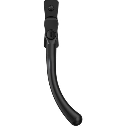 Mila CB700572 Mila Heritage Pear Drop Casement Handle Matt Black Right hand (LEAD TIME: 2-3 DAYS)