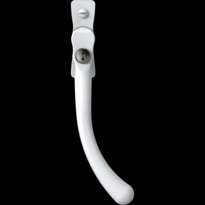 Mila CB700602 Heritage Pear Drop Casement Handle White Right hand (LEAD TIME: 2-3 DAYS)