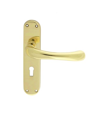 Carlisle Brass CBL11 Ibra Lever On Backplate - Lock 57Mm C/C (LEAD TIME: 2-3 DAYS)