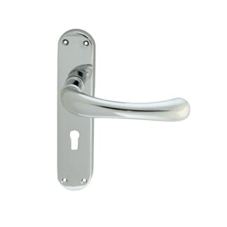Carlisle Brass CBL11CP Ibra Lever On Backplate - Lock 57Mm C/C (LEAD TIME: 2-3 DAYS)