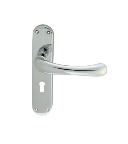 Carlisle Brass CBL11CP Ibra Lever On Backplate - Lock 57Mm C/C (LEAD TIME: 2-3 DAYS)
