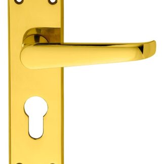 Carlisle Brass CBV30Y Contract Victorian Lever on Euro Lock Backplate (LEAD TIME: 2-3 DAYS)