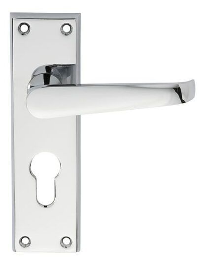 Carlisle Brass CBV30YCP Contract Victorian Lever on Euro Lock Backplate (LEAD TIME: 2-3 DAYS)