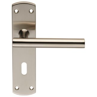EuroSpec CSLP1164P/SSS Steelworx Residential T Bar Lever on Lock Backplate (LEAD TIME: 2-3 DAYS)