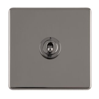 Eurolite ECBNT1SW 1 GANG 10AMP 2WAY TOGGLE SWITCH BLACK NICKEL PLATE (LEAD TIME: 2-3 DAYS)