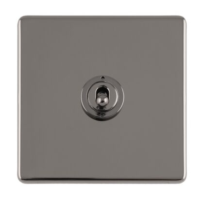 Eurolite ECBNT1SW 1 GANG 10AMP 2WAY TOGGLE SWITCH BLACK NICKEL PLATE (LEAD TIME: 2-3 DAYS)