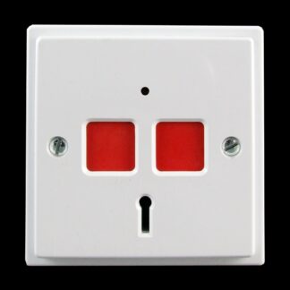 CQR EPA/STD Panic Button | Electronic | Grade 2/3 | White | Key Resettable (LEAD TIME: 2-3 DAYS)