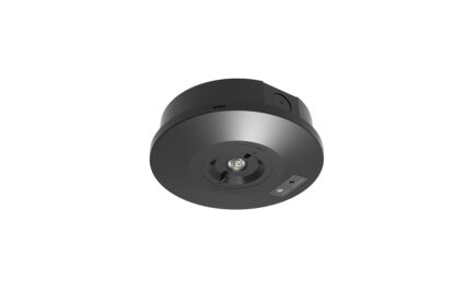 CQR ER/2/NM/BK/865 2W EM Surface D/Light incl. 2 lens, IP65, Black (LEAD TIME: 2-3 DAYS)