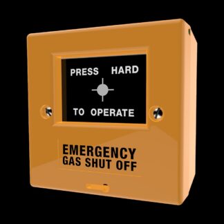 CQR FP2/YL/GS FP2 Manual Call Point Single Pole - Yellow - "Gas Shutoff" (LEAD TIME: 2-3 DAYS)