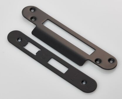 EuroSpec FSF5004MB/R Forend Strike & Fixing Pack to suit Architectural Sashlocks (BAS/ESS/LSS/OSS) Radius (LEAD TIME: 2-3 DAYS)