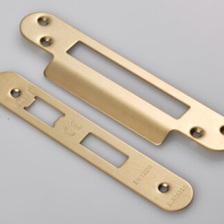EuroSpec FSF5004SB/R Forend Strike & Fixing Pack to suit Architectural Sashlocks (BAS/ESS/LSS/OSS) Radius (LEAD TIME: 2-3 DAYS)