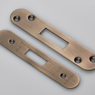 EuroSpec FSF5007AB/R Forend Strike & Fixing Pack to suit Architectural Deadlocks (EDS/LDS) Radius (LEAD TIME: 2-3 DAYS)