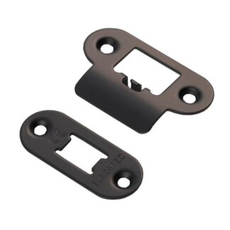 EuroSpec FSF5009MB/R Forend Strike & Fixing Pack to suit Heavy Duty Tubular Latch Radius (LEAD TIME: 2-3 DAYS)