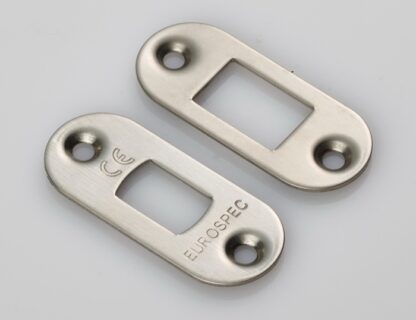 EuroSpec FSF5010SB/R Forend Strike & Fixing Pack to suit Heavy Duty Tubular Deadbolt Radius (LEAD TIME: 2-3 DAYS)