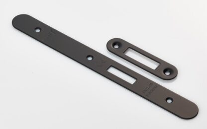 EuroSpec FSF5015MB/R Forend Strike and Fixing Pack to suit Din Euro Deadlock (Security) Radius  (LEAD TIME: 2-3 DAYS)