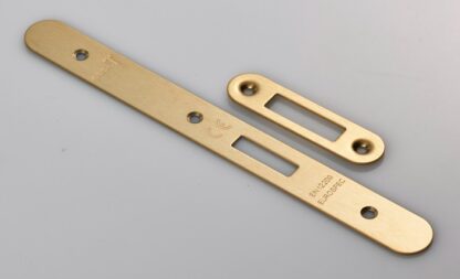 EuroSpec FSF5015SB/R Forend Strike and Fixing Pack to suit Din Euro Deadlock (Security) Radius  (LEAD TIME: 2-3 DAYS)