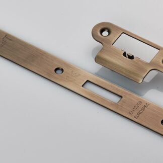 EuroSpec FSF5016AB/R Forend Strike and Fixing Pack to suit Din Latch (Security) Radius (LEAD TIME: 2-3 DAYS)