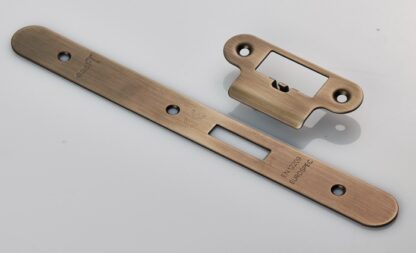 EuroSpec FSF5016AB/R Forend Strike and Fixing Pack to suit Din Latch (Security) Radius (LEAD TIME: 2-3 DAYS)
