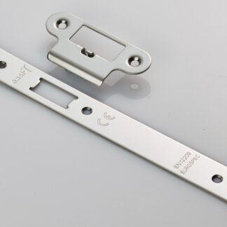EuroSpec FSF5016BSS/R Forend Strike & Fixing Pack To Suit Din Latch-Bright Stainless Steel-Radius Forend (LEAD TIME: 2-3 DAYS)