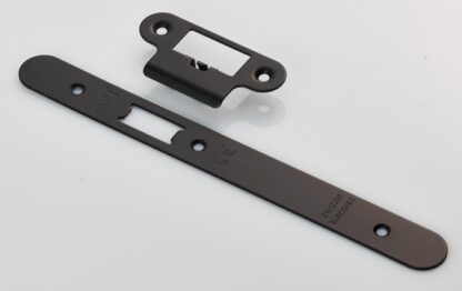 EuroSpec FSF5016MB/R Forend Strike and Fixing Pack to suit Din Latch (Security) Radius (LEAD TIME: 2-3 DAYS)