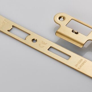 EuroSpec FSF5016SB/R Forend Strike and Fixing Pack to suit Din Latch (Security) Radius (LEAD TIME: 2-3 DAYS)