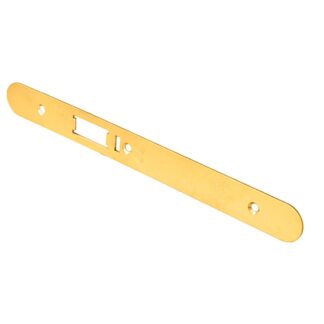 EuroSpec FSF5031PVD/R Forend Strike & Fixing Pack To Suit Din Anti Thrust Night Latch-PVD-Radius Forend (LEAD TIME: 2-3 DAYS)