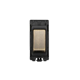 Eurolite G12-ABB Grid & Modular 10 Amp 2 Way Switch - Antique Brass (LEAD TIME: 2-3 DAYS)