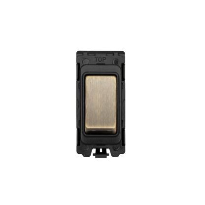 Eurolite G12-ABB Grid & Modular 10 Amp 2 Way Switch - Antique Brass (LEAD TIME: 2-3 DAYS)