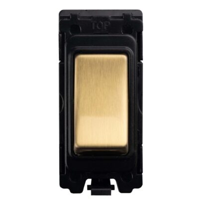 Eurolite G12C-SBB Grid & Modular 2 Way & Off Switch - Satin Brass (LEAD TIME: 2-3 DAYS)