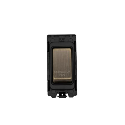 Eurolite G30-ABB-EF Grid & Modular Extractor Fan Switch - Antique Brass (LEAD TIME: 2-3 DAYS)