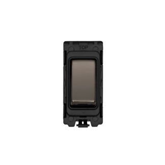 Eurolite G30-BNB Grid & Modular 20A Double Pole Switch - Black Nickel (LEAD TIME: 2-3 DAYS)