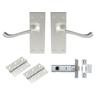 Carlisle Brass GK002SN/INTB Contract Victorian Scroll Latch Pack (LEAD TIME: 2-3 DAYS)