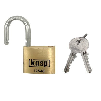 Kasp 125 Series 40mm Open Shackle Brass Padlock - Image 2