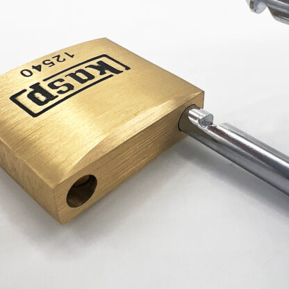 Kasp 125 Series 40mm Open Shackle Brass Padlock - Image 6