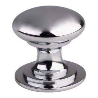 Carlisle Brass M47ACP Victorian Cupboard Knob 25mm Polished Chrome (LEAD TIME: 2-3 DAYS)