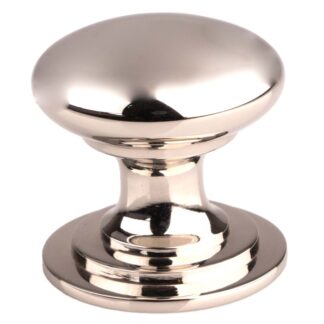 Carlisle Brass M47CPN Victorian Cupboard Knob 38mm Polished Nickel (LEAD TIME: 2-3 DAYS)