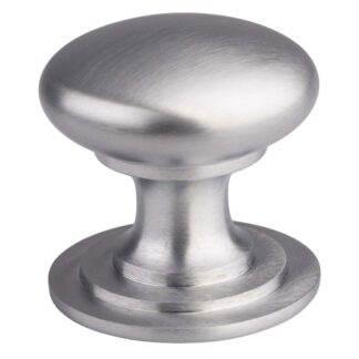 Carlisle Brass M47ESC Victorian Cupboard Knob 50mm Satin Chrome (LEAD TIME: 2-3 DAYS)