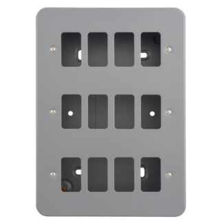 Eurolite MC-G12 Metal Clad Grid Faceplate with Back Box-12 Gang (LEAD TIME: 2-3 DAYS)