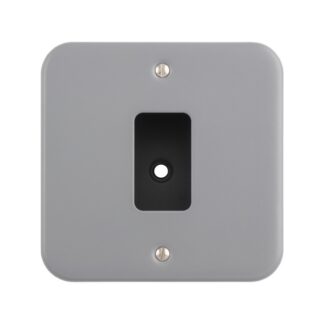 Eurolite MC-G1 Metal Clad Grid Faceplate with Back Box-1 Gang (LEAD TIME: 2-3 DAYS)