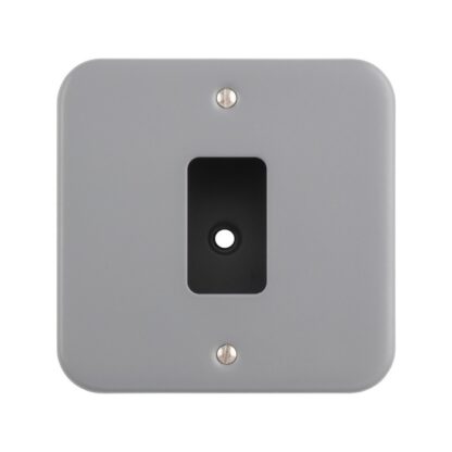 Eurolite MC-G1 Metal Clad Grid Faceplate with Back Box-1 Gang (LEAD TIME: 2-3 DAYS)