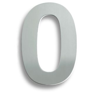 EuroSpec NUM10170BSS Stainless Steel 7" Numerals (0-9) (Number 0) (LEAD TIME: 2-3 DAYS)