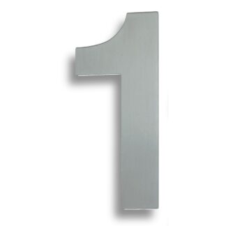 EuroSpec NUM10171BSS Stainless Steel 7" Numerals (0-9) (Number 1) (LEAD TIME: 2-3 DAYS)